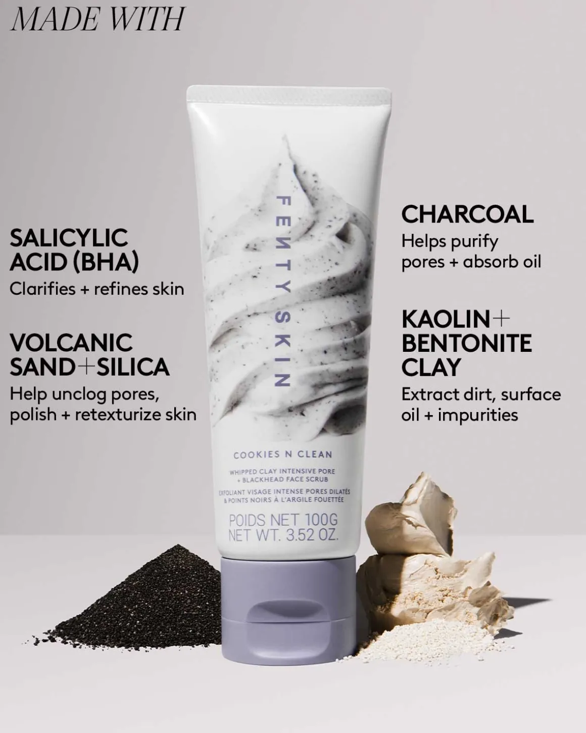 Cookies N Clean Whipped Clay Intensive Pore + Blackhead Face Scrub