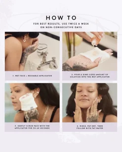 Pre-Show Glow Instant Retexturizing 10% AHA Treatment + Reusable Applicator