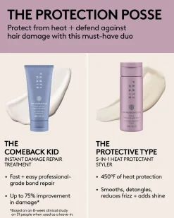 The Protection Posse Instant Damage Repair Treatment + Heat Protectant Set